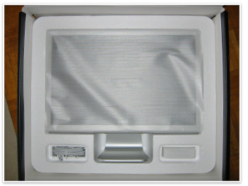 The Cinema Display in its packing