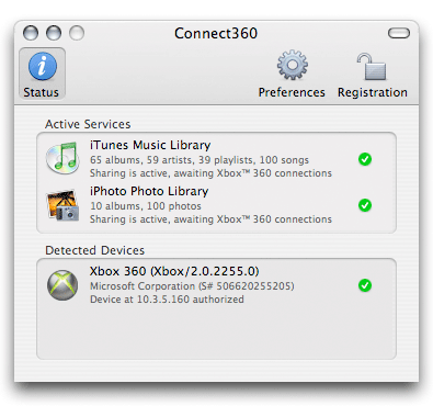 Connect360 User Interface