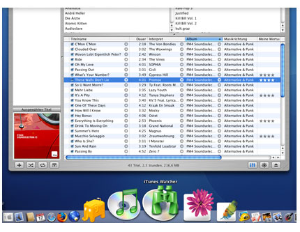 iTunes Watcher kommt mit einem von Jon Hicks kreierten Icon