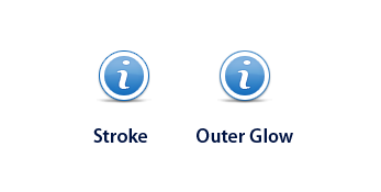 Difference between a normal stroke and outer glow