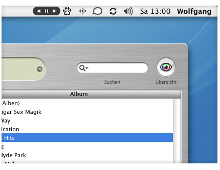 Synergy-Schlatflächen in der Menüleiste von Mac OS X